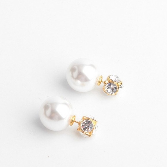 kate spade Jewelry - Kate Spade Gold Plated Reversible Earrings